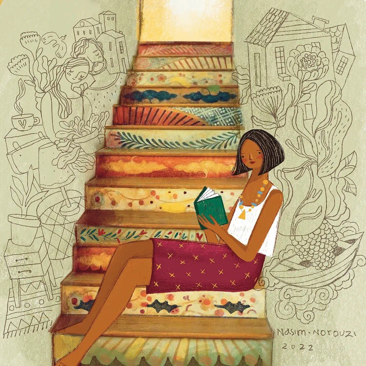 The Magic Of Pages by Nasim Norouzi wall art