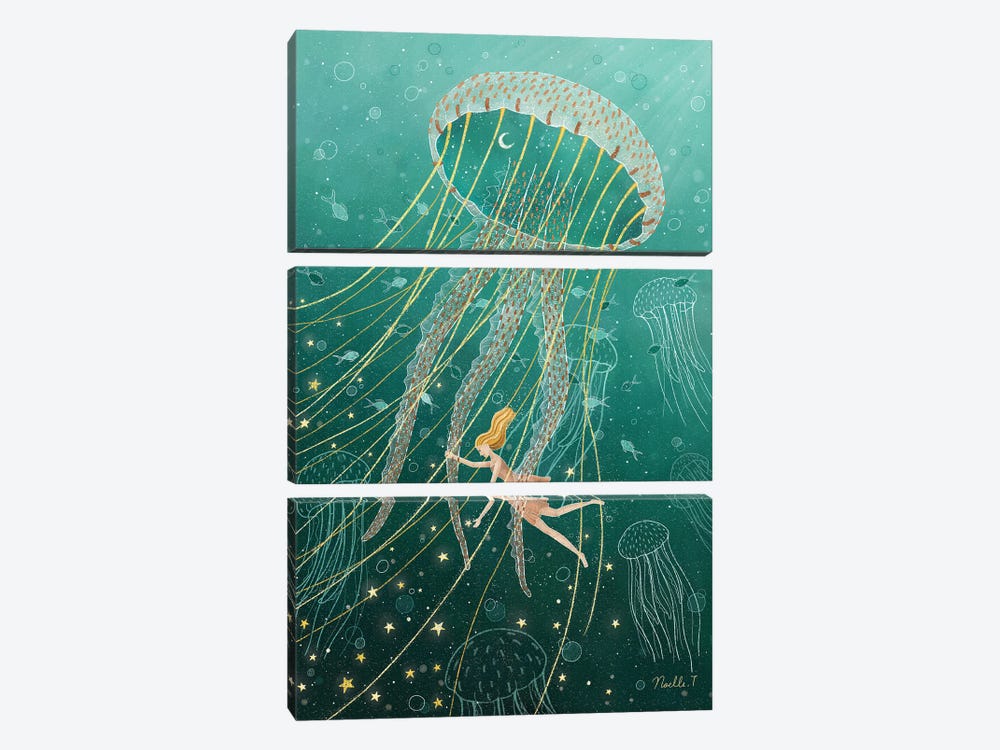 Dreaming In The Ocean by Noelle. T 3-piece Art Print