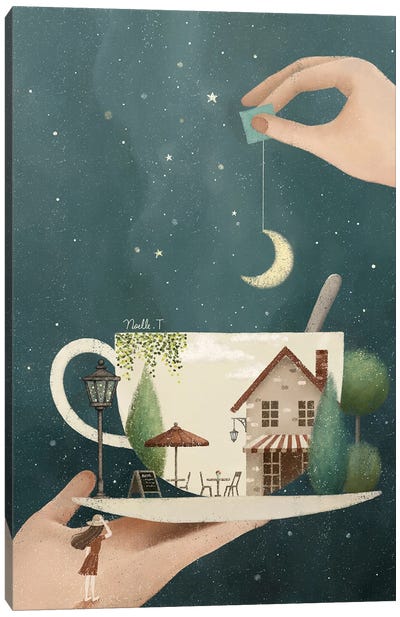 A Cup Of Dream Canvas Art Print - Noelle. T