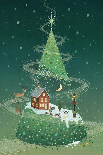 Night Sky: Night In A Christmas Tree by Noelle. T