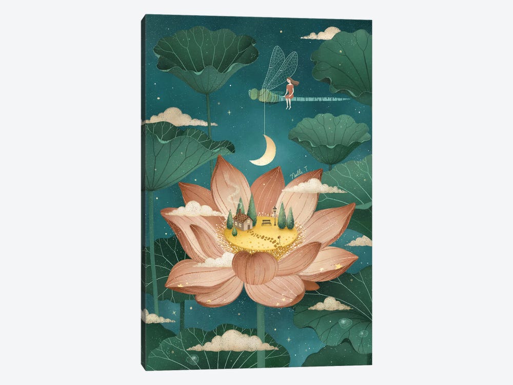 Tale Of A Lotus by Noelle. T 1-piece Canvas Art Print
