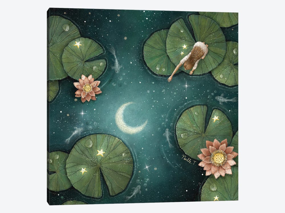 The Lotus Moonlight by Noelle. T 1-piece Canvas Artwork