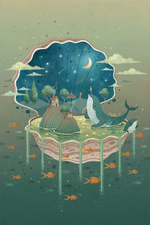 Ocean Fascination by Noelle. T wall art