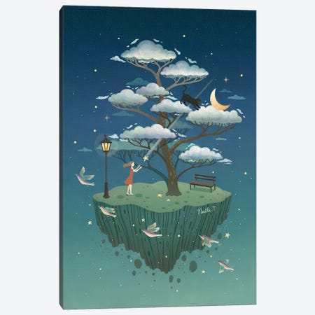 Tree Of Clouds Canvas Print #NOE44} by Noelle. T Canvas Artwork