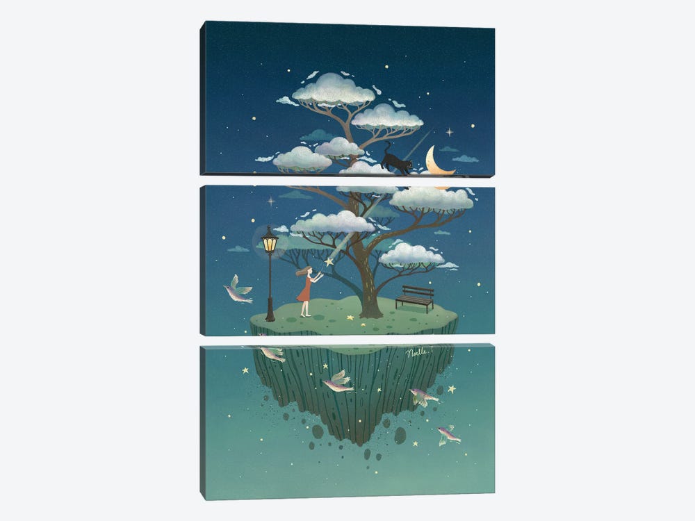 Tree Of Clouds by Noelle. T 3-piece Canvas Art