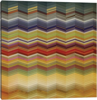 Color & Cadence I Canvas Art Print - Chevron Patterns