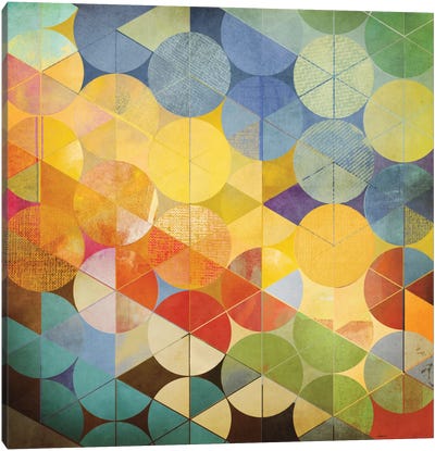 Full Circle II Canvas Art Print - Geometric Art