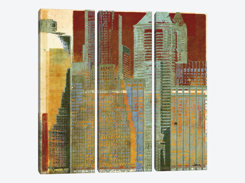 Urban Blocks I 3-piece Canvas Print