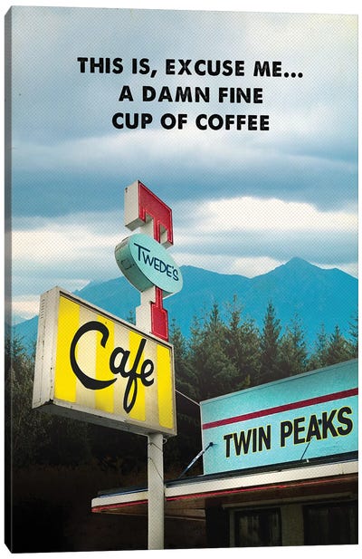 Twin Peaks Travel Movie Art Canvas Art Print - Crime Drama TV Show Art