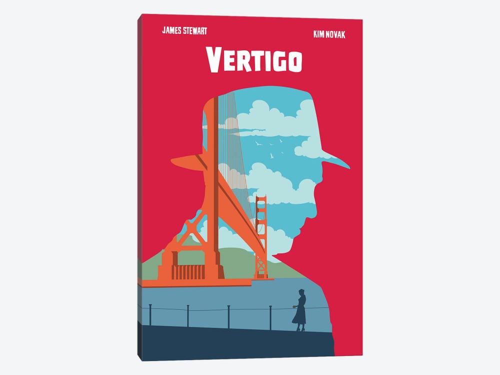 Vertigo Movie Art by 2Toastdesign 1-piece Canvas Print