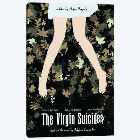 The Virgin Suicides Movie Art Canvas Print #NOJ107} by 2Toastdesign Canvas Wall Art
