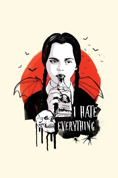 Wednesday Addams Art