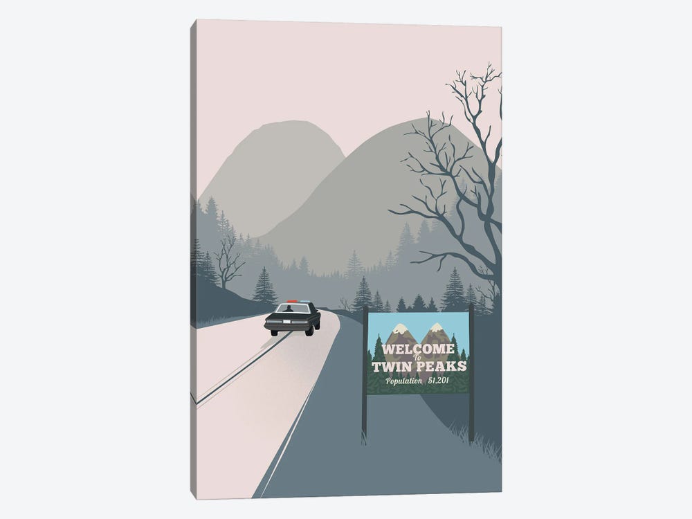 Welcome To Twin Peaks Art by 2Toastdesign 1-piece Canvas Wall Art