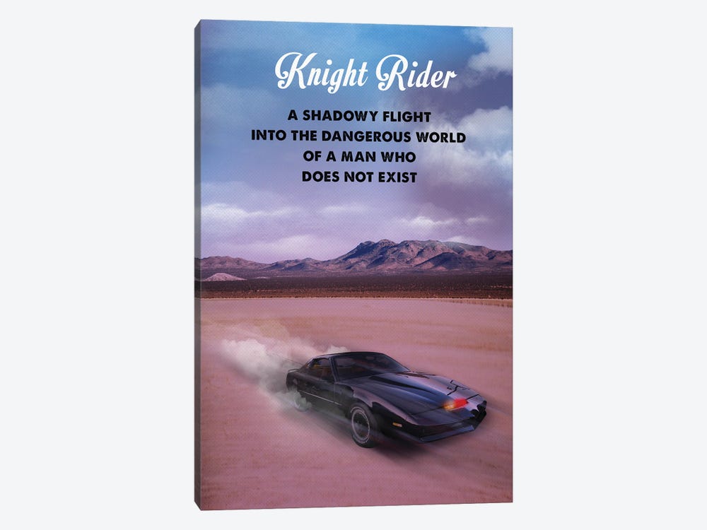 Knight Rider Travel Movie Art by 2Toastdesign 1-piece Canvas Art Print
