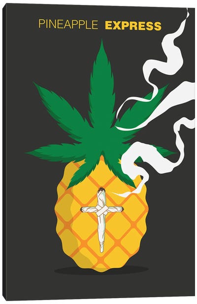 Pineapple Express Movie Art Canvas Art Print - Comedy Movie Art