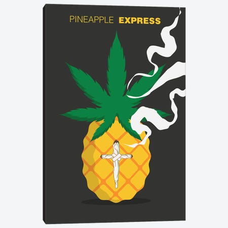 Pineapple Express Movie Art Canvas Print #NOJ123} by 2Toastdesign Art Print