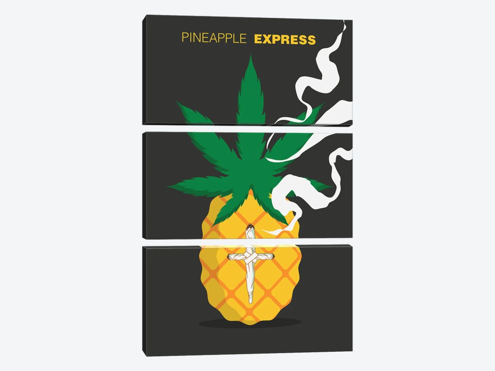 Pineapple Express Movie Art by 2Toastdesign 3-piece Canvas Artwork
