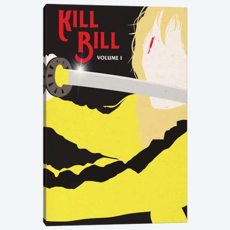 Kill Bill Movie Art Canvas Print #NOJ124} by 2Toastdesign Canvas Wall Art
