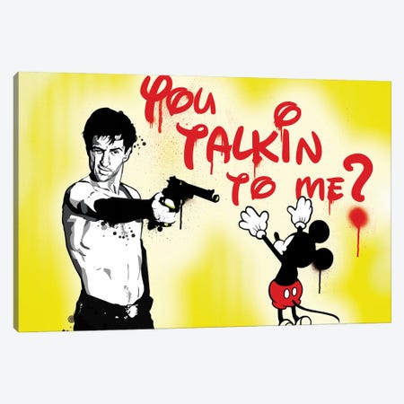 You Talkin To Me? Canvas Print #NOJ127} by 2Toastdesign Canvas Wall Art