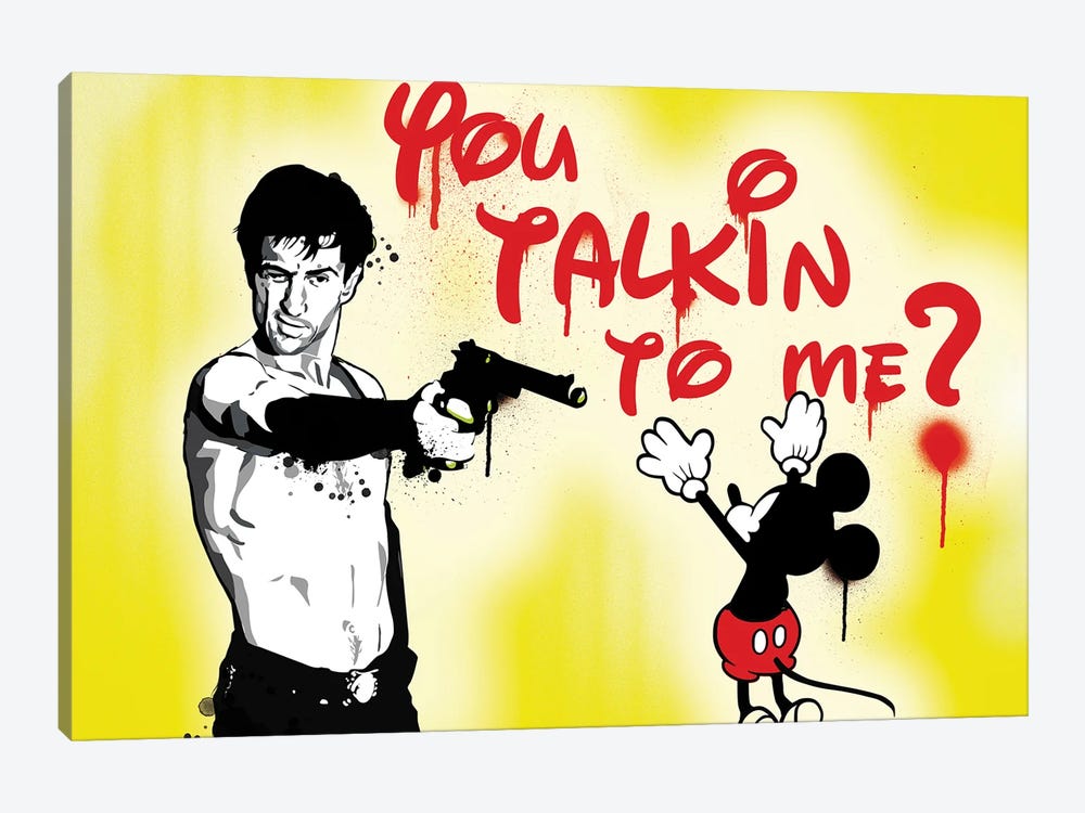You Talkin To Me? by 2Toastdesign 1-piece Canvas Art