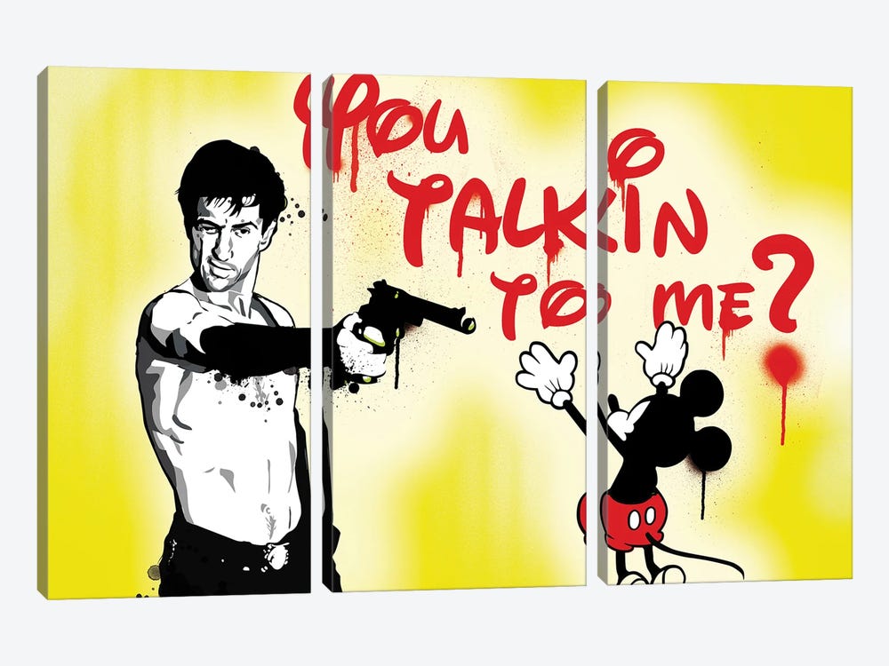 You Talkin To Me? by 2Toastdesign 3-piece Canvas Wall Art