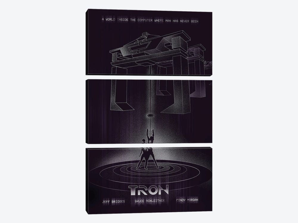 Tron Movie Art by 2Toastdesign 3-piece Canvas Art Print