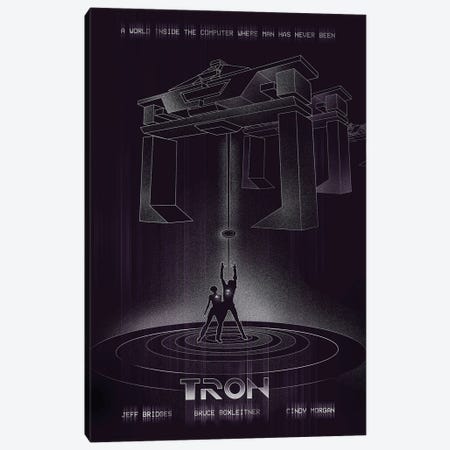 Tron Movie Art Canvas Print #NOJ128} by 2Toastdesign Art Print