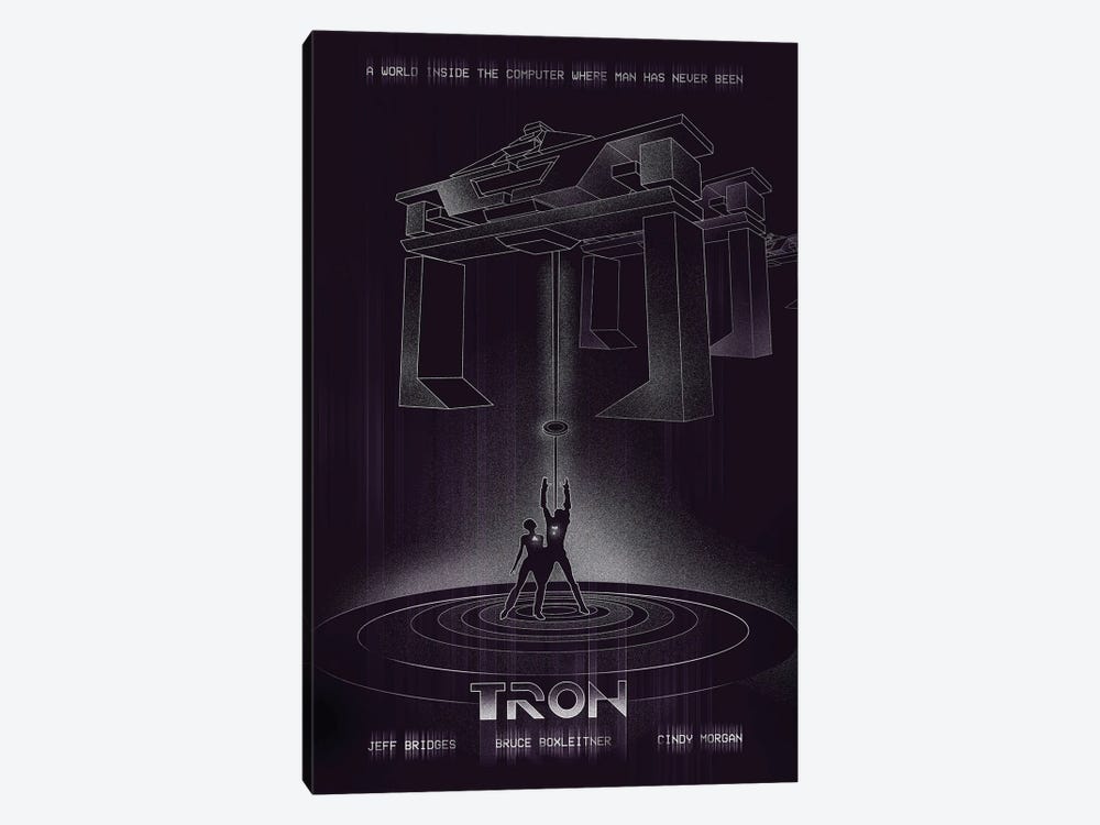 Tron Movie Art by 2Toastdesign 1-piece Canvas Art Print