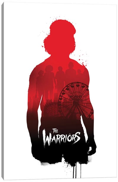 The Warriors Movie Art Canvas Art Print - Mystery & Detective Movie Art