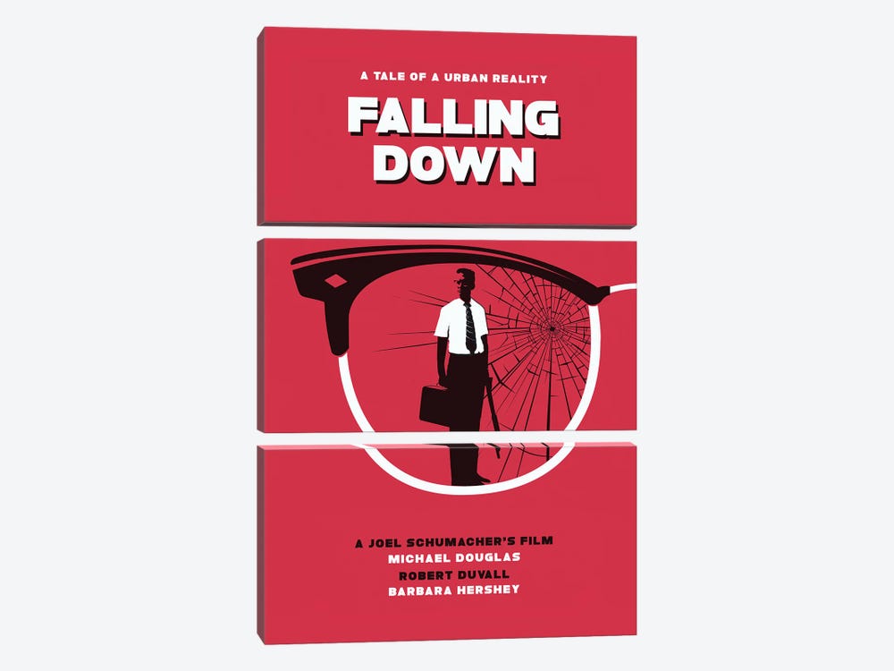 Falling Down Movie Art by 2Toastdesign 3-piece Canvas Art Print