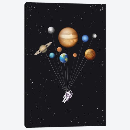 Space Traveller Canvas Print #NOJ147} by 2Toastdesign Canvas Art