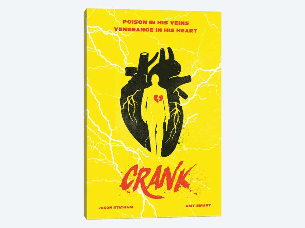 Crank Movie Art by 2Toastdesign 1-piece Canvas Art Print