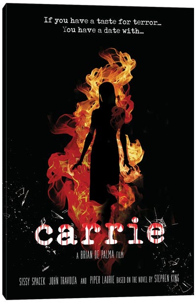 Carrie Movie Art Canvas Art Print - 2Toastdesign