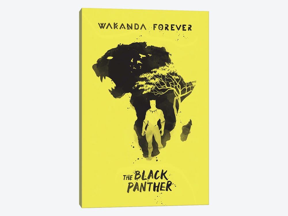 Wakanda Forever Art by 2Toastdesign 1-piece Canvas Art Print