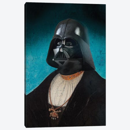 Vintage Sir Vader Canvas Print #NOJ159} by 2Toastdesign Canvas Art