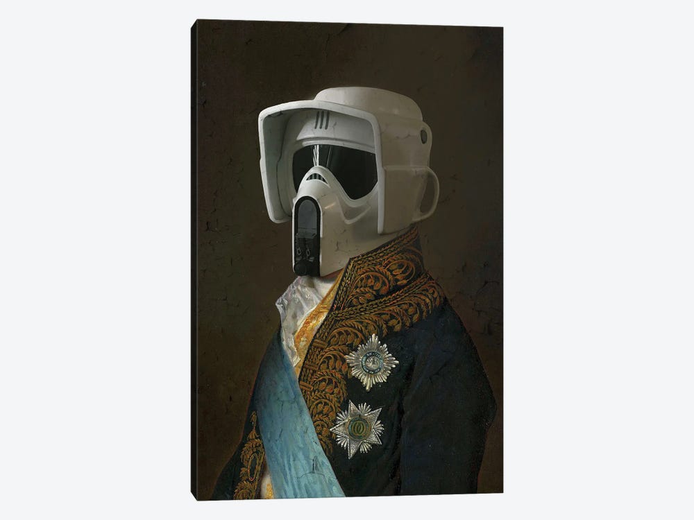 Vintage Sir Scout Trooper by 2Toastdesign 1-piece Canvas Print
