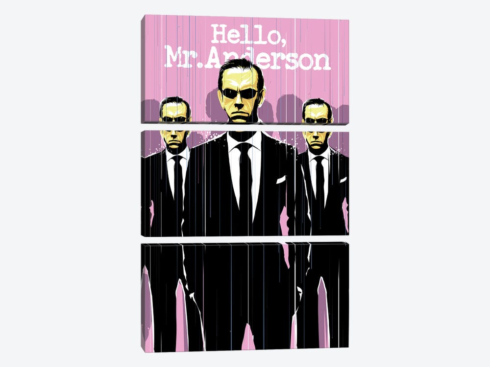 Hello Mr Anderson by 2Toastdesign 3-piece Canvas Print