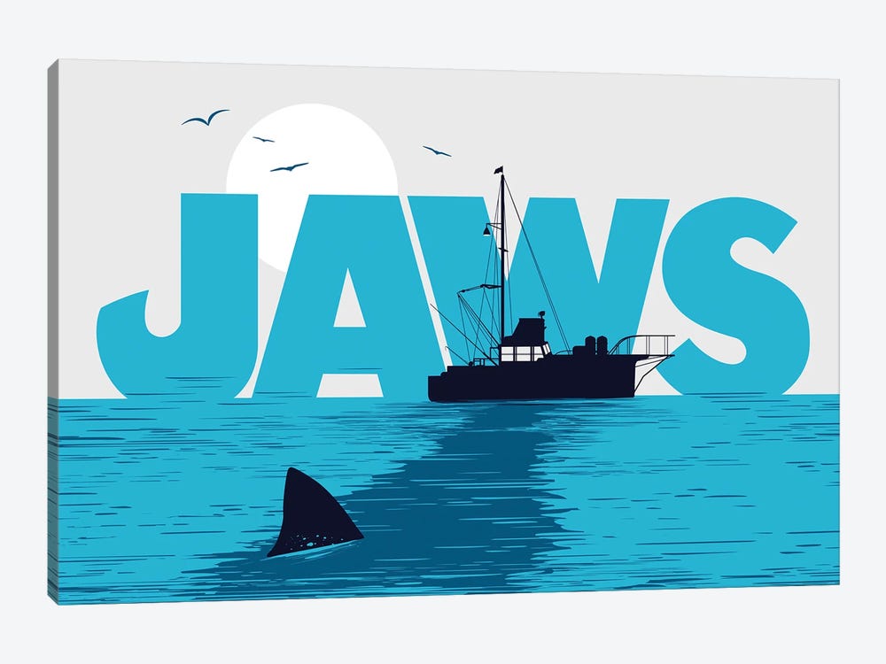 Jaws Movie by 2Toastdesign 1-piece Art Print