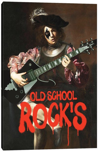 Old School Rocks Canvas Art Print - 2Toastdesign