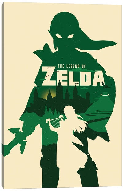 The Legend Canvas Art Print - The Legend Of Zelda