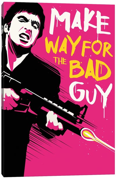 Make Way For The Bad Guy Canvas Art Print - 2Toastdesign