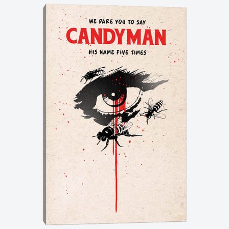 Candyman Movie Art Canvas Print #NOJ18} by 2Toastdesign Canvas Art Print