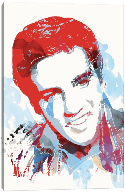 King Elvis Canvas Art Print - Elvis Presley