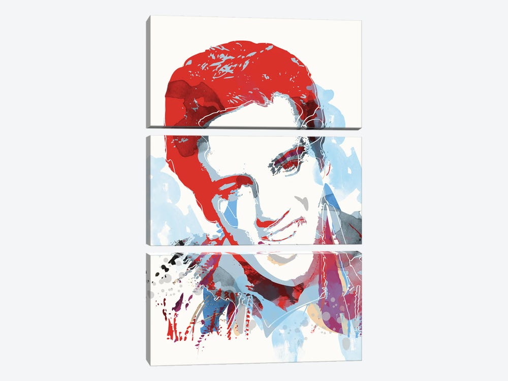 King Elvis by 2Toastdesign 3-piece Art Print