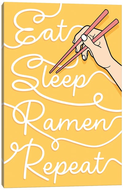 Eat Ramen Canvas Art Print - Soup Art