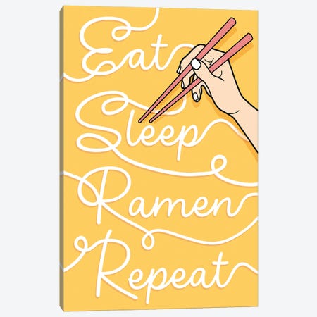 Eat Ramen Canvas Print #NOJ199} by 2Toastdesign Canvas Artwork