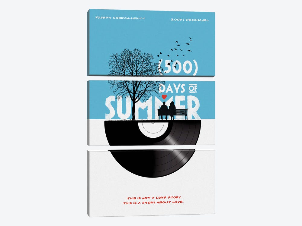 500 Days Of Summer Movie Art by 2Toastdesign 3-piece Canvas Print