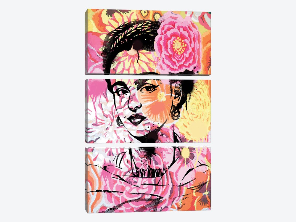 Floral Frida by 2Toastdesign 3-piece Canvas Print