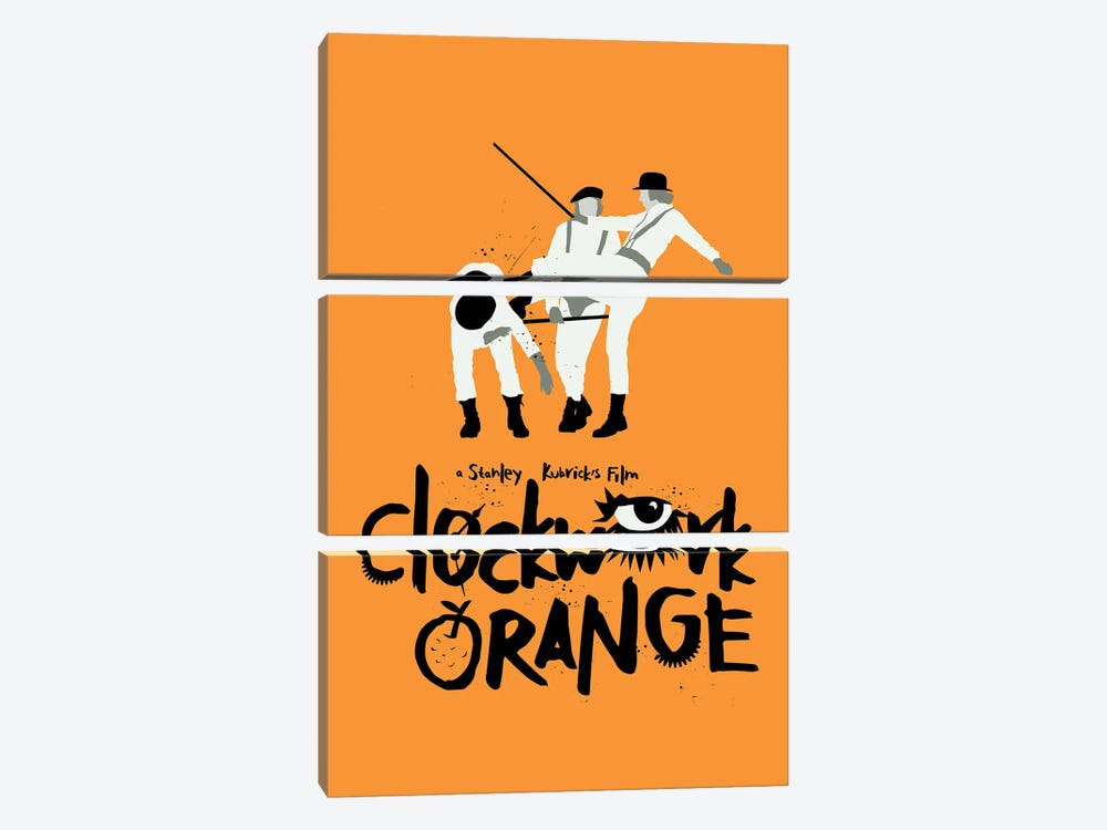A Clockwork Orange Movie Art by 2Toastdesign 3-piece Canvas Artwork