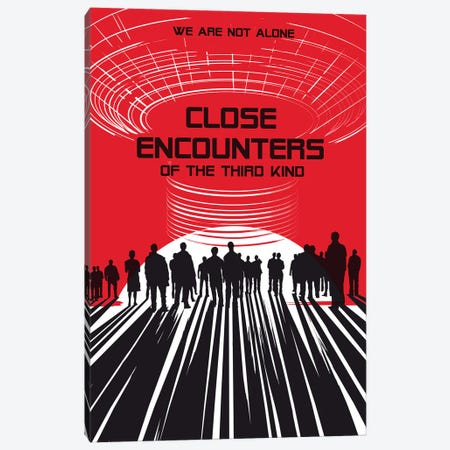 Close Encounters Of The Third Kind Movie Art Canvas Print #NOJ21} by 2Toastdesign Canvas Wall Art